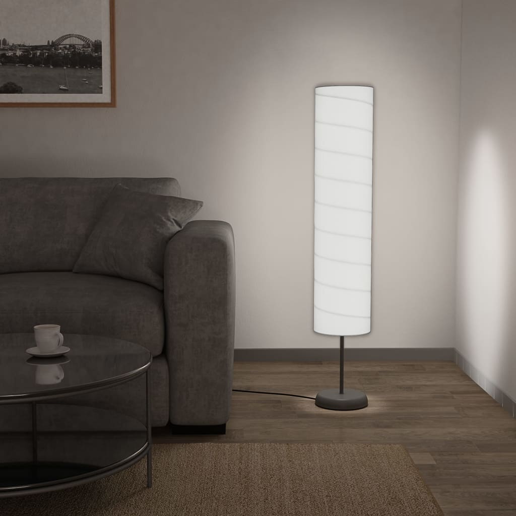 Gulvlampe Med Fod 121 Cm E27 Hvid - Vidaxl