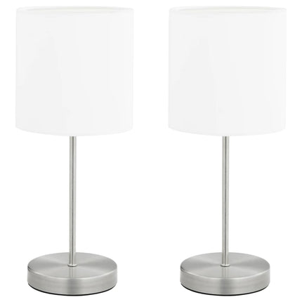 bordlamper 2 stk. touch-knap E14 hvid