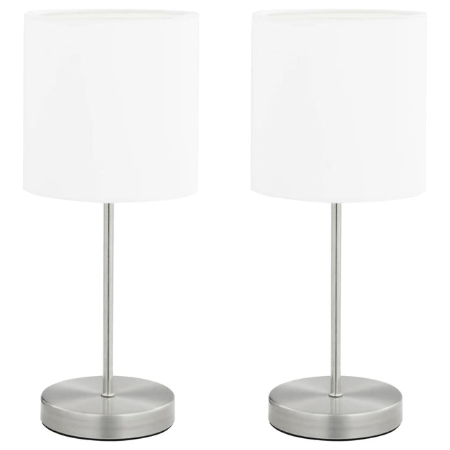 bordlamper 2 stk. touch-knap E14 hvid