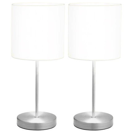 bordlamper 2 stk. touch-knap E14 hvid