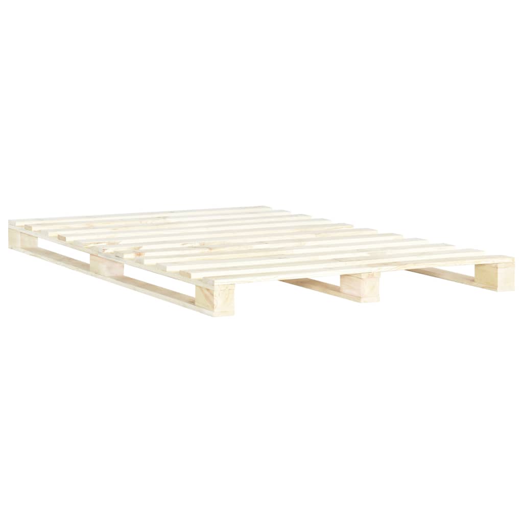 Pallesengestel 200x200 cm massivt fyrretræ