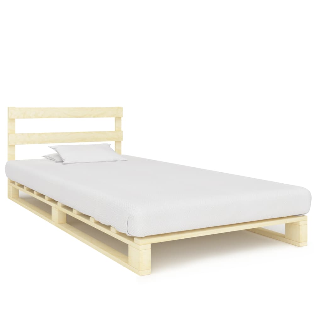 palleseng massivt fyrretræ 90 x 200 cm