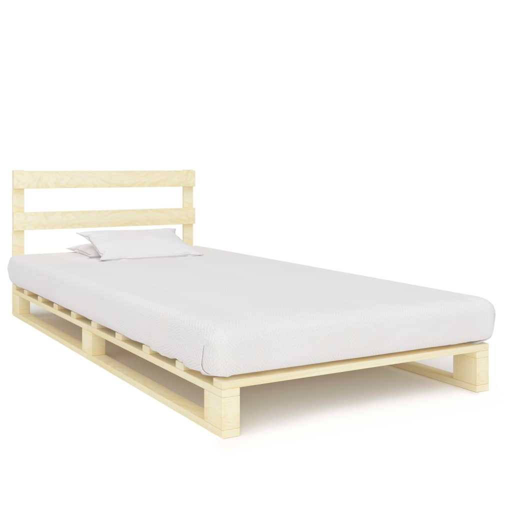 palleseng massivt fyrretræ 100 x 200 cm