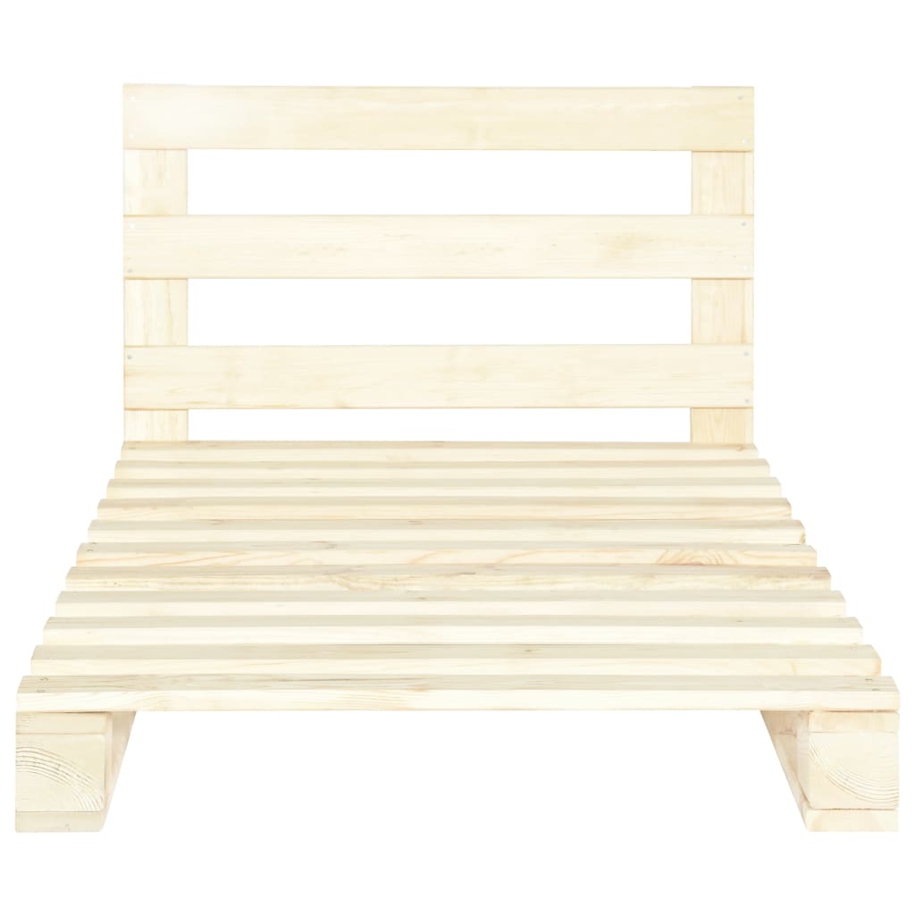 palleseng massivt fyrretræ 100 x 200 cm