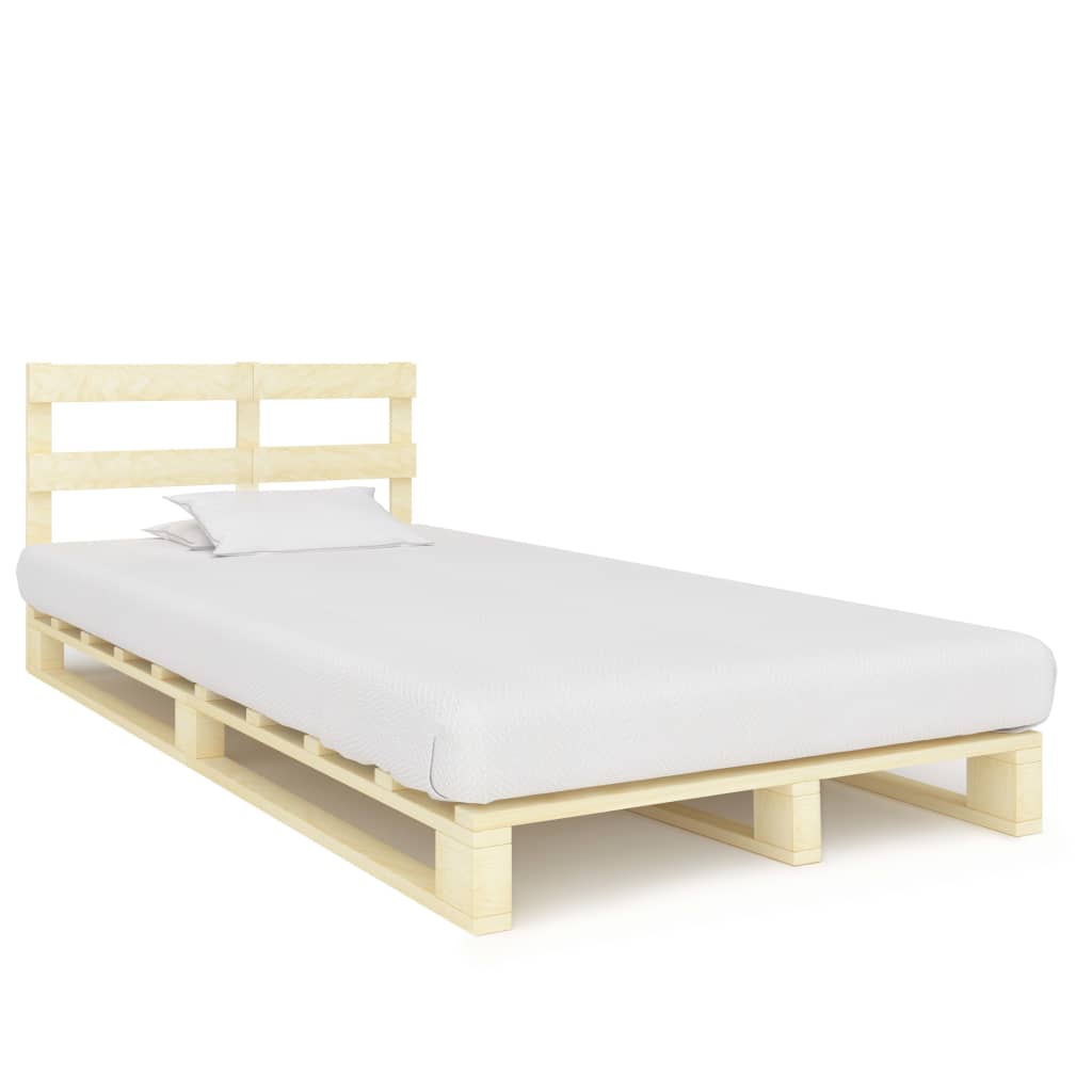 palleseng massivt fyrretræ 120 x 200 cm