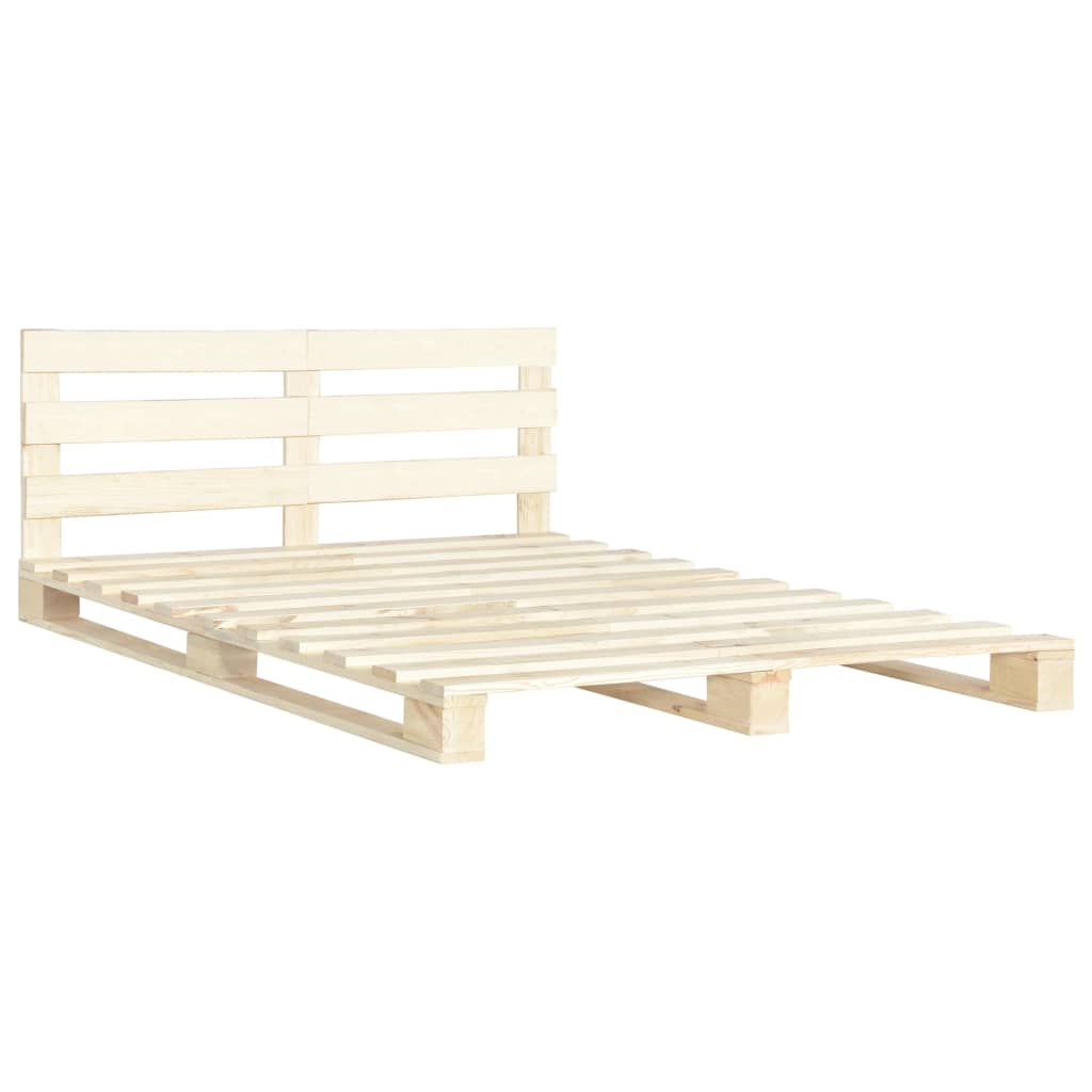 palleseng massivt fyrretræ 160 x 200 cm