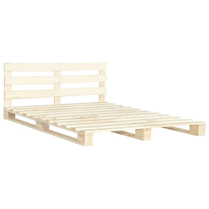 palleseng massivt fyrretræ 160 x 200 cm