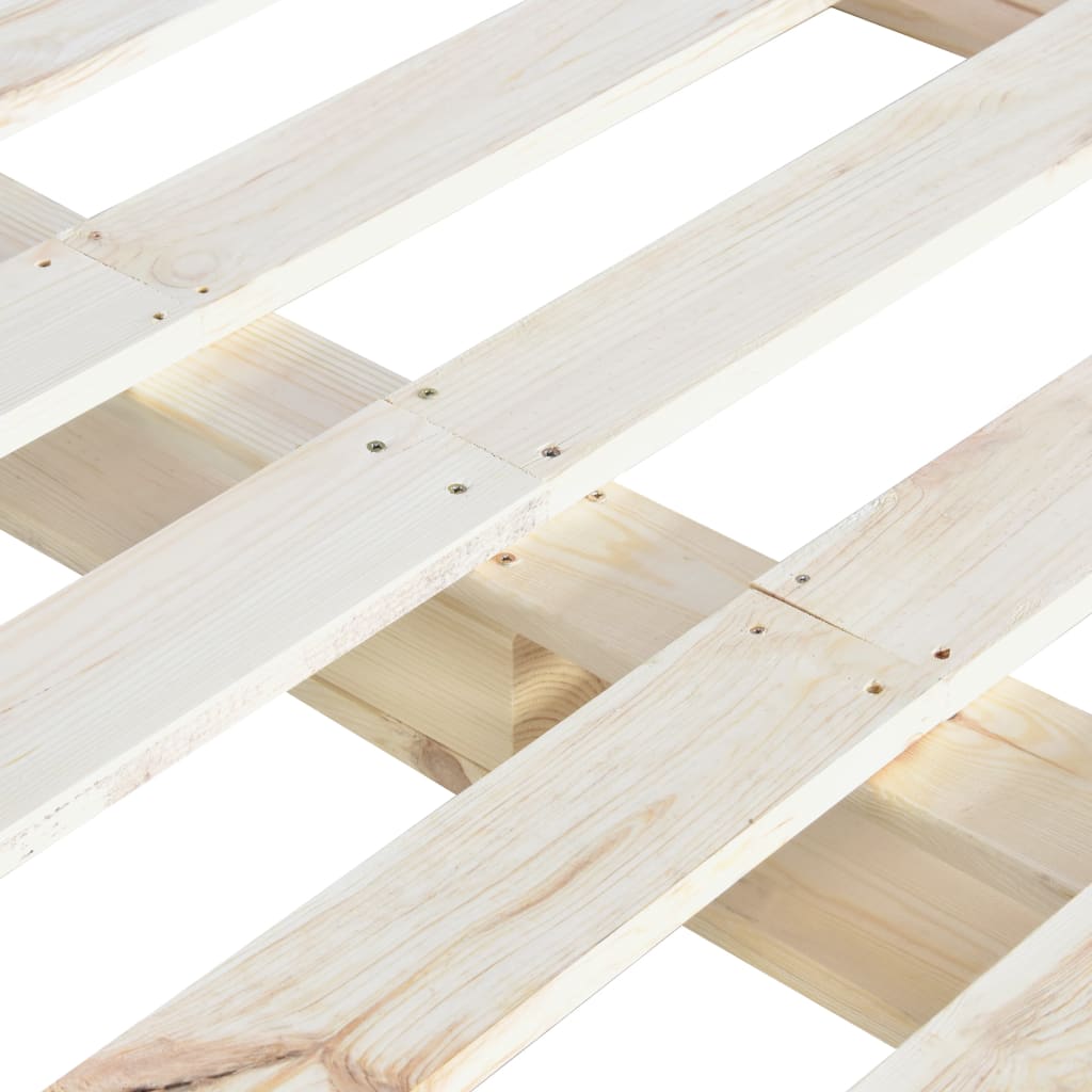 palleseng massivt fyrretræ 160 x 200 cm