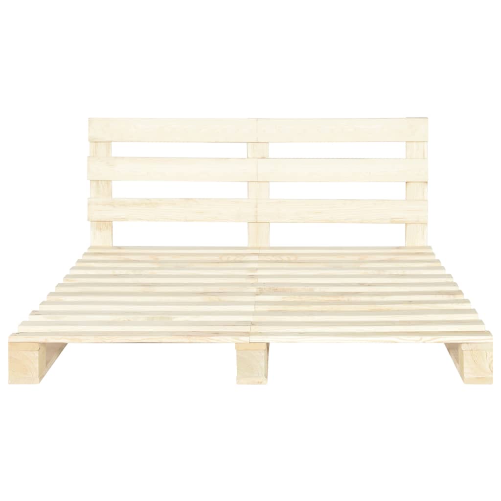 palleseng massivt fyrretræ 180 x 200 cm
