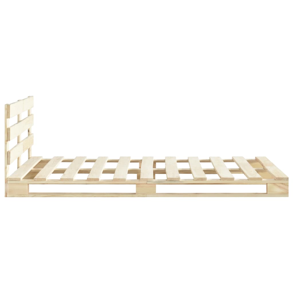palleseng massivt fyrretræ 180 x 200 cm