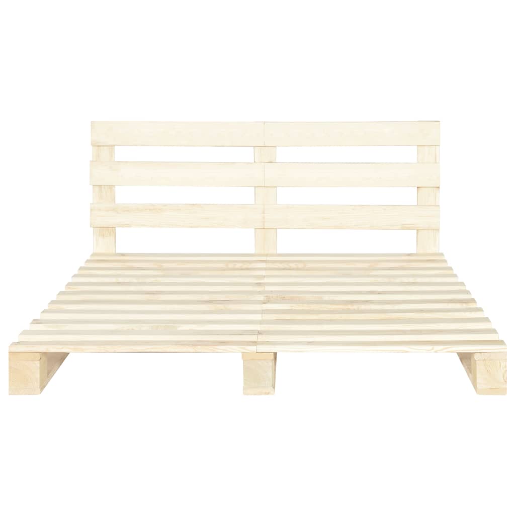 Pallesengestel massivt fyrretræ 200 x 200 cm
