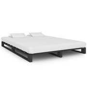 palleseng massivt fyrretræ 120 x 200 cm grå