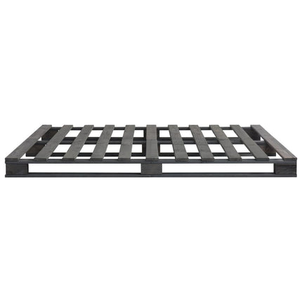 Pallesengestel 180x200 cm massivt fyrretræ grå