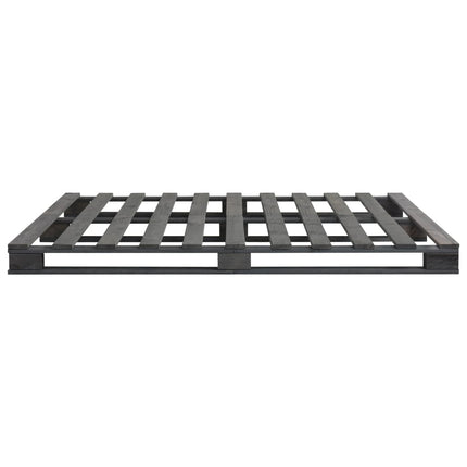 Pallesengestel massivt fyrretræ 200 x 200 cm grå