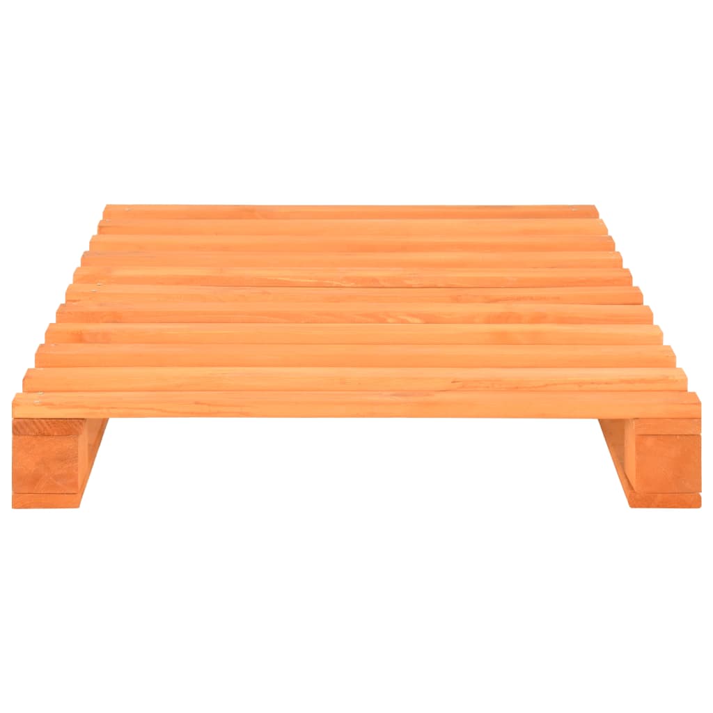 palleseng massivt fyrretræ 90 x 200 cm brun