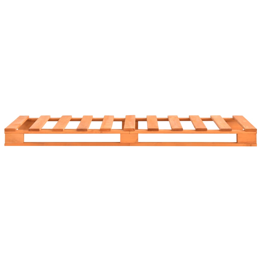 palleseng massivt fyrretræ 90 x 200 cm brun