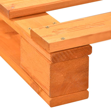 palleseng massivt fyrretræ 200 x 200 cm brun