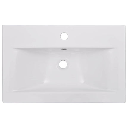 indbygget håndvask 61x39,5x18,5 cm keramisk hvid
