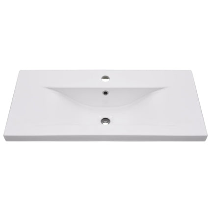 indbygget håndvask 81x39,5x18,5 cm keramisk hvid