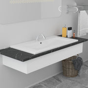 indbygget håndvask 81x39,5x18,5 cm keramisk hvid