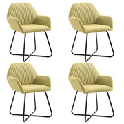 spisebordsstole 4 stk. stof grøn