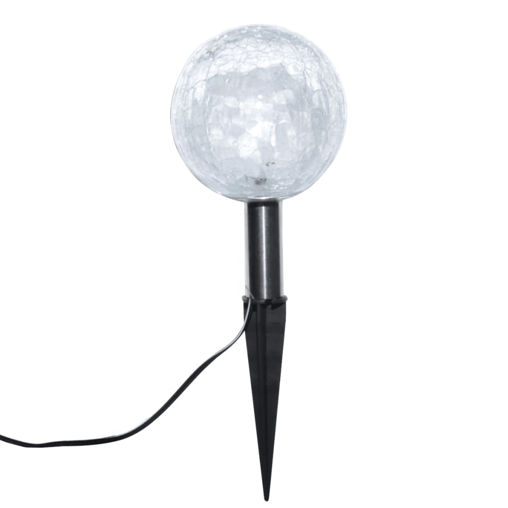 havelamper 6 stk. LED med jordspyd og solpaneler