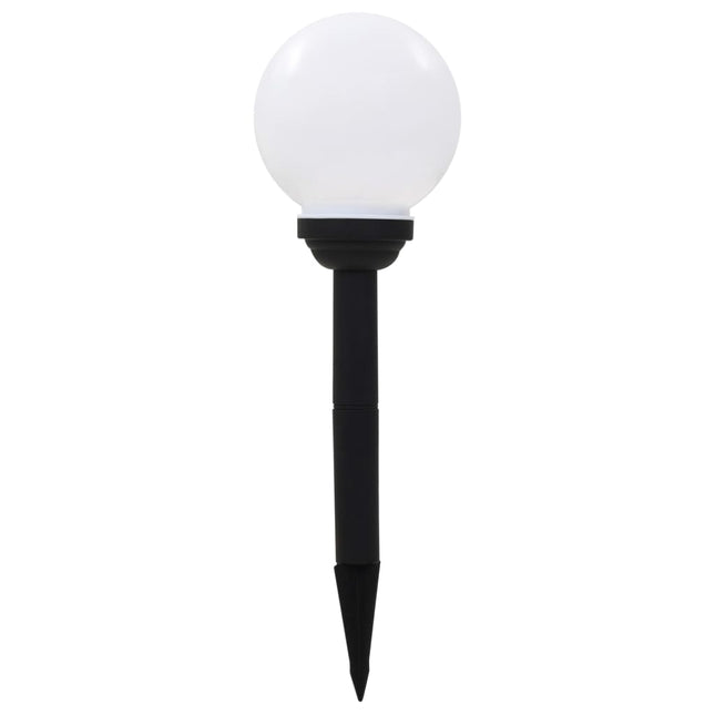 soldrevne udendørslamper LED 8 stk. 15 cm runde RGB
