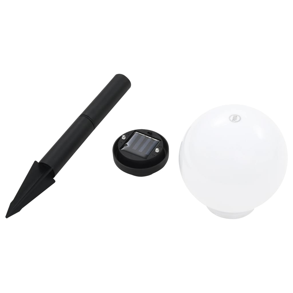 soldrevne udendørslamper LED 8 stk. 15 cm runde RGB