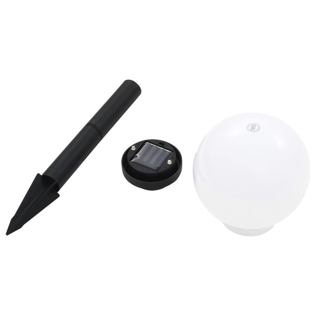 soldrevne udendørslamper LED 6 stk. 20 cm rund RGB