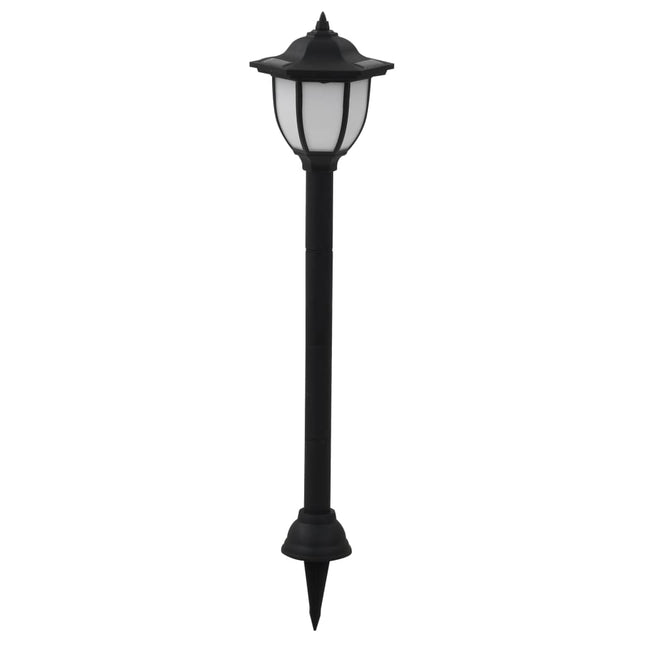 soldrevne udendørslamper LED 6 stk. sort