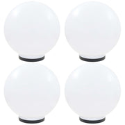 LED-kuglelamper 4 stk. kugleformet 40 cm PMMA