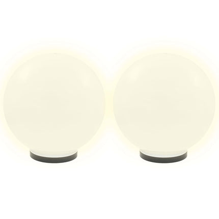 LED-kuglelamper 4 stk. kugleformet 40 cm PMMA