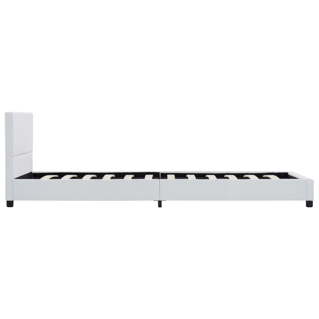sengestel 100x200 cm kunstlæder hvid