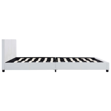 sengestel 180x200 cm kunstlæder hvid