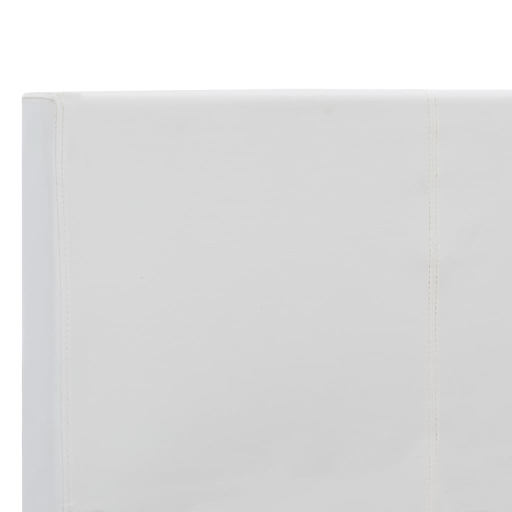 sengestel 180x200 cm kunstlæder hvid