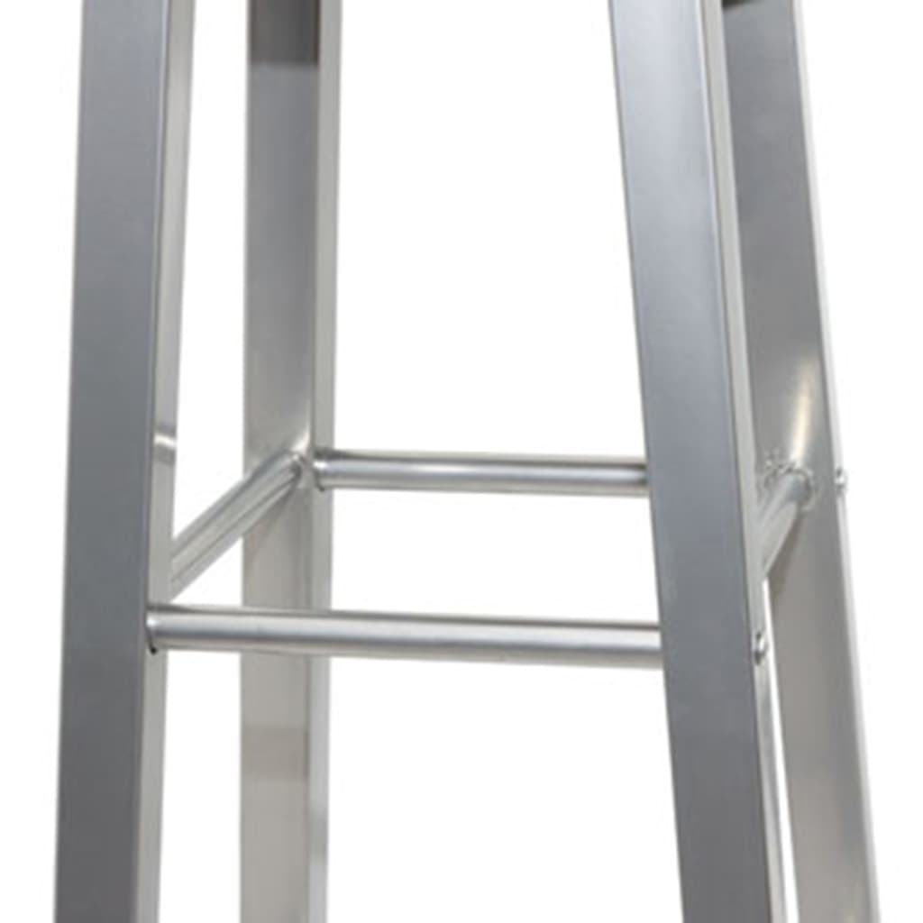 barstole 4 stk. MDF sølvfarvet og brun