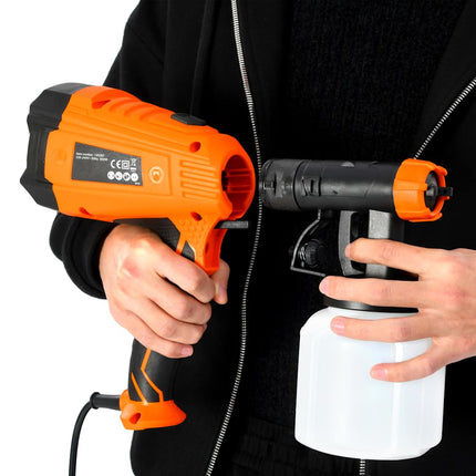 elektrisk malersprøjte med 3 dysestørrelser 500 W 800 ml