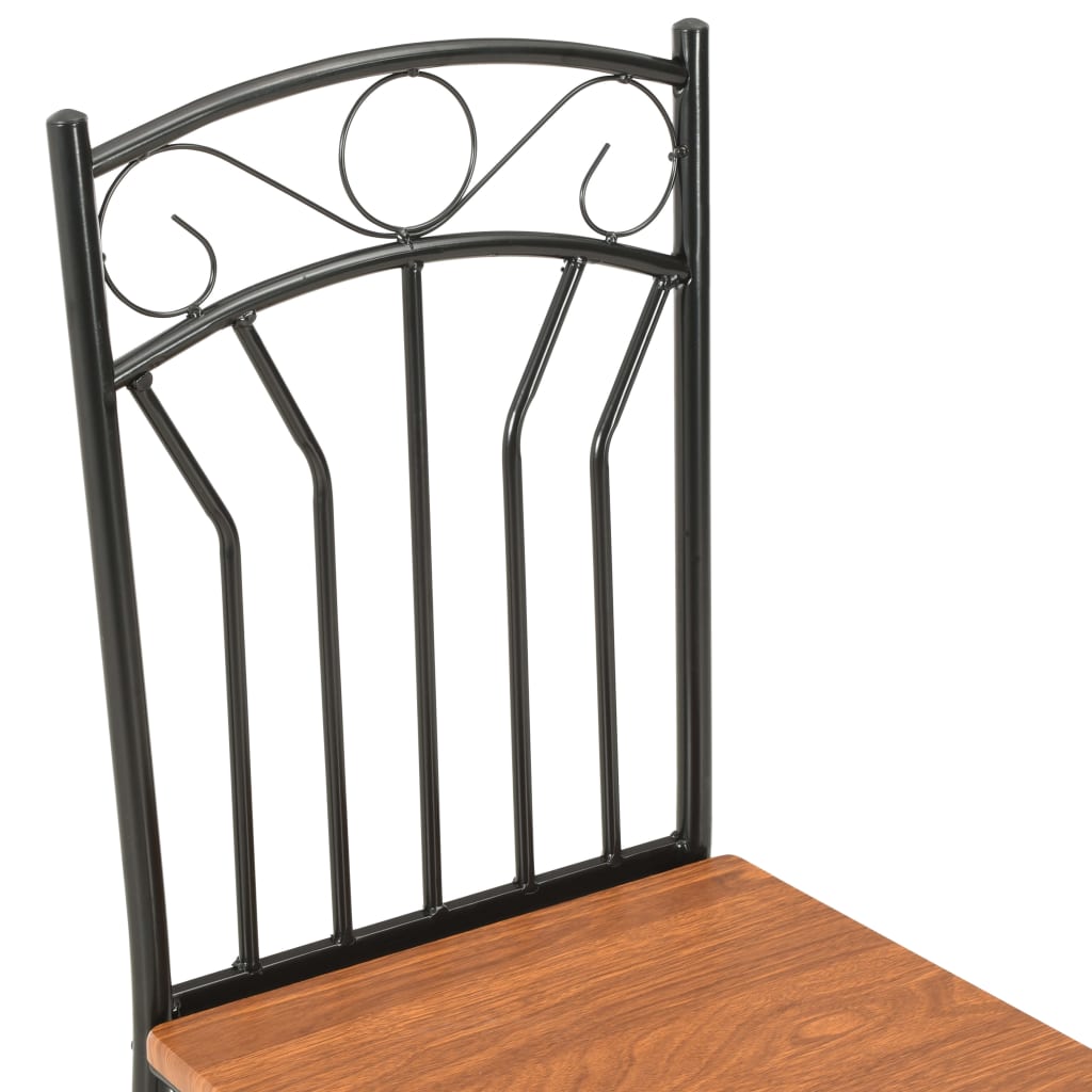 spisebordsstole 4 stk. MDF brun