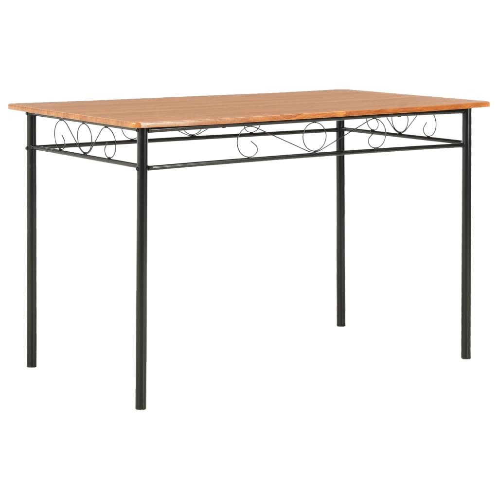 spisebord 120 x 70 x 75 cm MDF brun