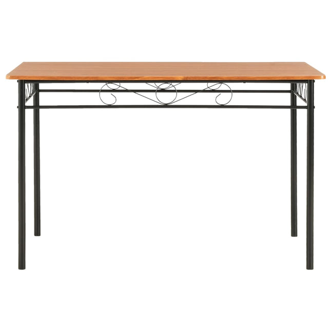 spisebord 120 x 70 x 75 cm MDF brun