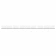 havehegn med spydtop stål 1603,5x100 cm sort