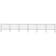 havehegn med bøjleop stål 1070x120 cm sort