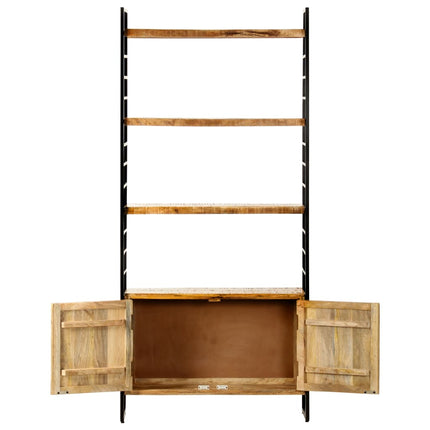 bogreol i 4 niveauer 80 x 30 x 180 cm ru mangotræ