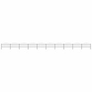 havehegn med spydtop stål 1781,5x125 cm sort