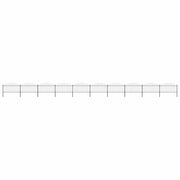 havehegn med spydtop stål 1781,5x150 cm sort