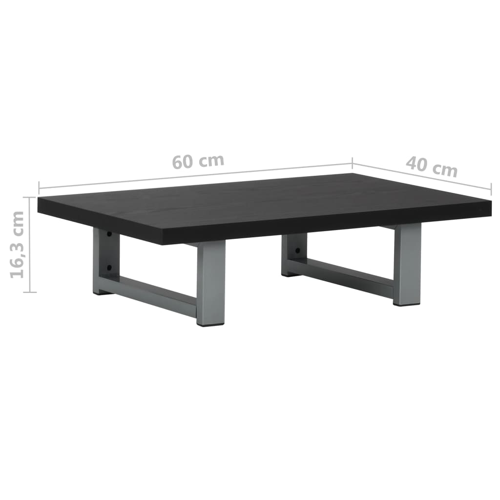 badeværelsesmøbel 60 x 40 x 16,3 cm sort