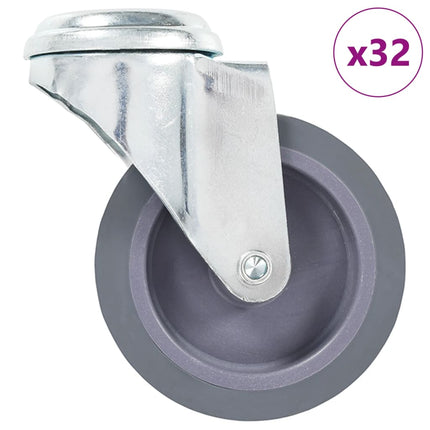 drejehjul med bolthul 32 stk. 75 mm