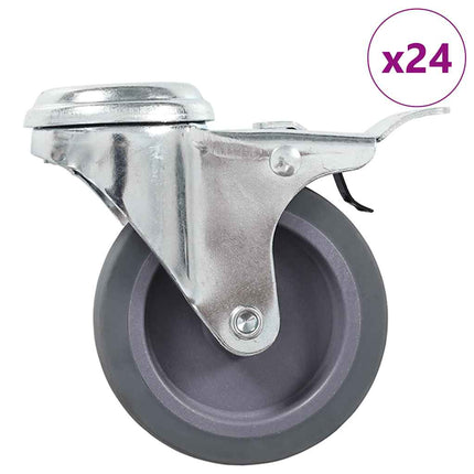 hjul med bolthul 24 stk. 75 mm