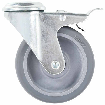 drejehjul med bolthul 24 stk. 100 mm