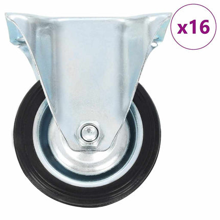 faste hjul 16 stk. 75 mm